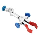 Doppel-Regler, chemische Flasche, Kondensatorzange, Laborkondensator, zwei verstellbare Clips für Kondensator und Laborflasche (klein)