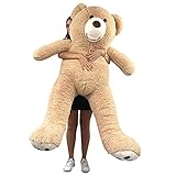 Bananair Riesiger XXL-Teddybär (130 bis 340 cm), weich, perfekt für Geburtstag, Weihnachten, Spielzeug (160 cm)