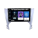 YQGOO Android Autoradio-Tuner mit Bluetooth und Navigation für Toyota Camry 8 50 55 2014-2017 Plug-and-Play-Unterstützung Voller RCA-Ausgang Bluet Car Auto Play(B 4Cores WiFi 1G16G)