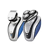 QYYYUNDING Rasierer 3D schwimmende Haare Rasierer Rasiermesser für Männer elektrische Haarschneider Haarschneider wiederaufladbare Elektrorasierer Triple Klinge IPX6. W