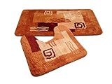 Goodway 2 Teiliges Badematten Set, Badteppich, Mailand, T