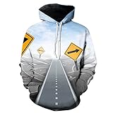 Laufshirt Herren Modern Urban Trend Mode 3D Druck Lose Design Herren Mantel Herbst Winter Kordelzug Mit Taschen Herren Hoodie Täglich Casual All-Match Herren Lang