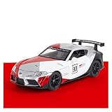 SRJCWO Für Toyota GT4 1:32 Simulation Druckgusslegierung Ziehen Sie Rennmodell Spielzeug Geschenksammlung Zurück Modellauto aus Druckguss (Farbe : Rot)