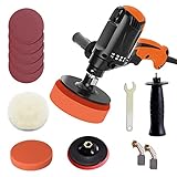 Multifunktionaler Autopolierer, 980 W, elektrische Poliermaschine Kit zum Polieren von Autos, Holz, Metallmöbel, 6 Gänge, einstellbare Geschwindigkeit, Polierwerkzeug (ökonomisches Paket)