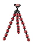 Cullmann Alpha 380 Mobile Flexibles Ministativ mit Smartphone-Halterung, rot, Tragfähigkeit 1,5 kg, 267g leicht, 380 Mobile (30 cm), 50035