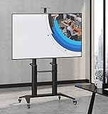 Bodenmontierte Riemenscheiben-TV-Halterung, Wagen, geeignet für 70-120-Zoll-TV-Bildschirme, das maximale Traggewicht kann 140 kg