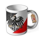 Original Militär Preußen Swr Schwarz Weiss Rot Adler- Tasse #6388