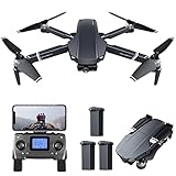 JJDSN GPS-Drohne mit 4K 3-Achsen-Gimbal EIS-Kamera für Erwachsene Anfänger Professionelle Quadcopter 5G FPV-Übertragung, bürstenloser Motor, 3 Batterien 90 Minuten Flugzeit Auto Return H