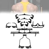 Zubehör für Kabelmaschinen, Pull-Down-Fitness-Lat-Bar, hohe Pull-Down-Griffe, Rudergriff in V-Form, verstellbarer Multifunktionsgriff für das Training im Fitnessstudio zu Hause-Griff des Brustg