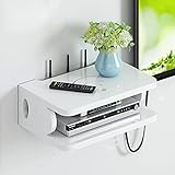 ksamwjf Wandmontiertes schwebendes Regal Holz-TV-Schrank Regal TV-Konsole Router-Regal DVD-Set-Top-Box Telefon-Aufbewahrungsreg
