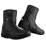 A-Pro Niedrige Stiefel Motorradstiefel Wasserdicht Schuhe Sport Low Boots Schwarz 42
