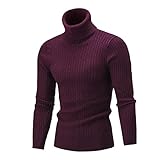 Suzanne Herren-Rollkragen-, Casual Slim Fit Rollkragenpullover Pullover Pullover mit Twist Musted & Long Sleeve T-Shirt Alles abgestimmt W