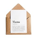 Mama: Karte mit Umschlag – Mama D