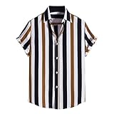 Sommer Streifen Kurzarmhemd herrenhemd Casual Herren Revers top 3146, Comfort satingewebe kampfhemd reißverschluss marinière houat héritage Homme dc Comics Superman Justice Leag