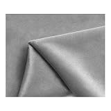 Grau Samtstoff 150 cm Breit Nähmaterial 0,7 mm Weich Und Bequem Polsterstoff für Stühle, Kissen, Sofas, Tischdecken(Size:4x1.50 m)