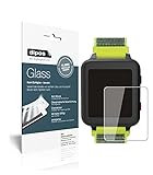 dipos I 2X Panzerfolie klar kompatibel mit Anio 5 Smartwatch Schutzfolie 9H Displayschutz-Folie (bewusst Kleiner als das Glas, da Dieses gewölbt ist)