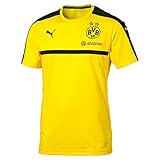 PUMA Herren T-Shirt BVB Training Jersey with Sponsor, Gelb-Cyber Yellow/Black, S