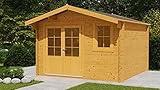 Alpholz Gartenhaus Holz und Gerätehaus Roger-34 Imprägniert aus Holz Gartenhaus mit 34 mm Wandstärke Gartenhütte Geräteschuppen S