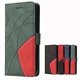 xinyunew Hülle für Xiaomi Poco X3 Pro/Poco X3 NFC, Premium Leder Flip Wallet Schutzhülle Tasche Handyhülle für Xiaomi Poco X3 Pro/Poco X3 NFC Produkt Hülle (Grün)