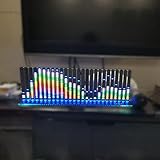 AqGwfcH Musik Atmosphäre Rhythmus Licht, RGB Voice-Activated Rhythm Light mit Uhrfunktion, 780 Lampenperlen, Sound Pickup Light für Party, Club, Dekoration Musik S