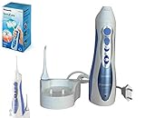Panasonic EW1211W 311 Wasserdusche, wiederaufladbar, großer Tank, kabellos, wasserdicht und waschbar, für gesundes Zahnfleisch, Zahnersatz, Brücke, Krone und Zahnstocher, Druckk