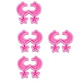 EXCEART 4Pcs Harz Ohrring Formen Tiny Silikon Schmuck Ohrring Halskette Mold Non Stick Sterne Mond Anhänger Form Schmuck Der Keychain Form für DIY Handwerk