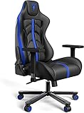 Furgle Gaming Stühle, Bürostuhl, Ergonomischer Verstellbarer Drehsitz Gamer Chair, Kippmechanismus, Kopfstütze, Lendenwirbelstütze, (Black&Blue)