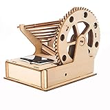 Barm 3D Holzpuzzle Erwachsene Solar Power Kugelbahn Modell DIY Montiert Craft Kit Mechanische Getriebe Gebäudetechnik Pädagogisches Spielzeug Set Weihnachten Geburtstagsgeschenk