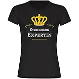 Multifanshop® Damen T-Shirt - Stromberg Expertin - schwarz - Frauen Shirt - Größe:M