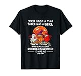 Es war einmal ein Mädchen liebt Hühnchen Halloween T-S