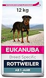 Eukanuba Breed Specific Rottweiler Trockenfutter - optimal auf die Rasse abgestimmtes Premium Hundefutter mit Huhn, 12 kg