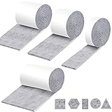 PURSNIC Filzgleiter Selbstklebend,Möbelgleiter Stuhlgleiter Filz Gleiter Sofa Bodenschutz Klebe Filzstreifen mit Starke klebende Rückseite für Möbel Stühle Bodenschutz Filzband Kleben für W