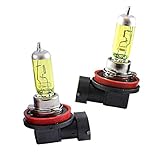 2x Golden Vision H11 55W 12V PGJ19-2 Original Jurmann Trade Gelb 3000K Halogen Ersatz PKW Lamp