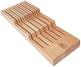 ZWILLING Messerhalter für Schubladen, Schubladen-Einsatz, Für 12 Messer, 41 x 15,5 x 4,8 cm, H