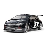TAMIYA 47451 1:10 RC VW Scirocco GT (TT-01E) - ferngesteuertes Auto, Fahrzeug, Modellbau, Bausatz zum Zusammenbauen, Hobby, B