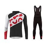 UGLY FROG Bike Wear Herren Langarm, Thermo-Fahrrad-Jersey, Lycra Selected Fabrics, Thermo Fleece Trikots & Shirts/Anzüg