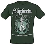 Harry Potter Slytherin Männer T-Shirt grün M 100% Baumwolle Fan-Merch, Filme, Hogwarts, Sly