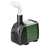 SOUSLOW Tauchpumpe 8W 600L/H AC220-240V mit 2 Düsen für Aquarium, Teich, Gartenbrunnen, Hydrokultursy