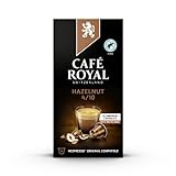 Café Royal Hazelnut Flavoured Edition 100 Nespresso®* kompatible Kapseln (aus Aluminium, Intensität 4/10) 10er Pack (10 x 10 Kaffeekapseln)