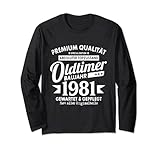 Oldtimer Baujahr 1981 40. Geburtstag Spruch Vintage Retro Lang