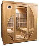 SudoreWell® Infrarotkabine Infrarot Sauna Rowen 175 x 120 x 190cm (Breite x Tiefe x Höhe)