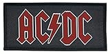 AC/DC Red Logo Unisex Patch Standard 100% Polyester Undefiniert Band-Merch, B