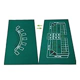 Tragbare Pokertischplatte 1pc Spielmatte Vlies 90cmx180cm Spieltuch Casino Layout Texas Hold'em Black Jack Baccrat Roulette (Color : Style A) (Style C) nü