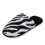 Damen Hausschuhe Plüsch Bequeme Pantoffeln Weich Plüsch Warm Schuhe Winter Warm Indoor Memory Foam Flauschige Slippers Winter Indoor/Outdoor Rutschfeste Leichte Baumwollpantoffeln Frauen Slipp