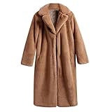 XIANTU Mantel Damen Winter Chic Warme Parka Damen Mode Plus Größe Luxus Lange Jacke Mantel Warm Mantel Outwear, kaki, 42