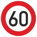 Geburtstagschild 60 Verkehrszeichen Verkehrsschild Straßenschild Geburtstagsschild Schild Geburtstag PVC 40