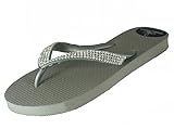 Designer Luxus Flip Flops-Chanclas Exclusivas Simone Herrera-Diamond Line-AIDA-Riemchen Sandale Zehentrenner (35/36)