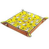 Valet Tablett Aufbewahrungskiste 20.5x20.5CM,Muster Cartoon S