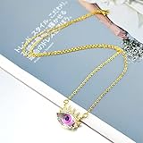 XIAOJIA Crystal Turkey Evil Eye Halskette für Frauen Cz Zirkon Devil Eye Anhänger Halskette Schmuck Geschenk -N.Eye - 8,45C