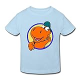 Spreadshirt Der Kleine Drache Kokosnuss Daumen Hoch Retro Kinder Bio-T-Shirt, 98-104, Hellb